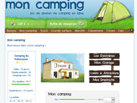 Cliquez ici pour acc&eacute;der au jeu mon camping